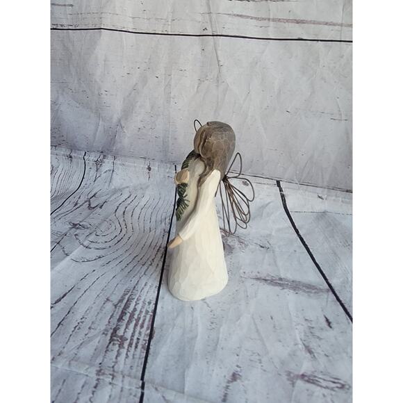 Vintage Willow Tree Angel Of Winter Demdaco 2001 Susan Lordi Wreath - Picture 5 of 8